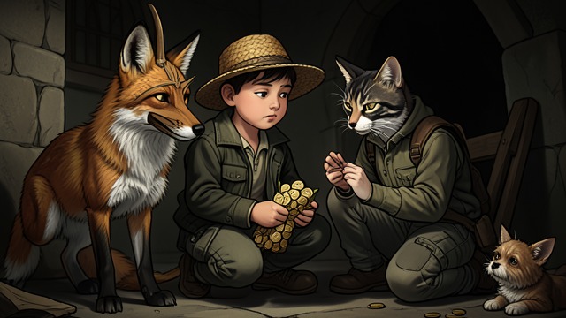 The Promise of a Harvest from "The Adventures of Pinocchio". Easy Riches Offered A Scheme Disguised as Help The Fox promises to multiply Pinocchio’s coins by planting them in the Field of Wonders.