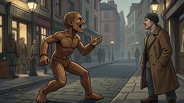 A Body That Moves from "The Adventures of Pinocchio". Life Before Judgment The Puppet Awakens Geppetto’s carved figure moves, speaks, and immediately acts on impulse.