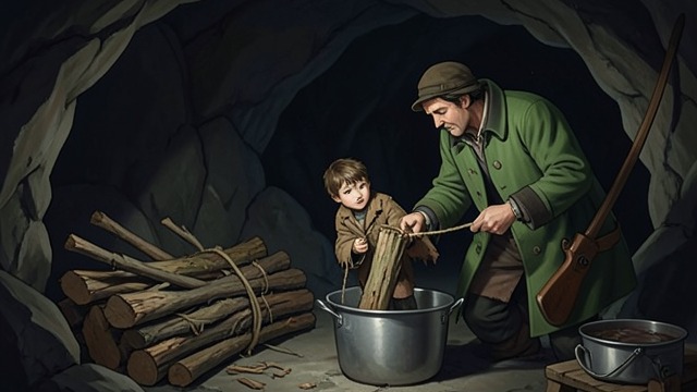 Alidoro Returns the Favor from "The Adventures of Pinocchio". Gratitude in Action Recognition at the Last Moment Alidoro hears Pinocchio’s voice while the Green Fisherman is preparing him to be fried.