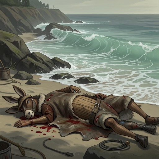 The Circus and the Sea from "The Adventures of Pinocchio". Pinocchio’s forced life as a performing donkey culminates in injury and a planned drowning, but the loss of his donkey hide restores his wooden form.