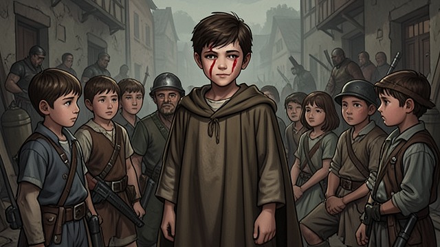 The Orphan Disguise from "A Clash of Kings". Arry the Orphan Escape Yoren cuts Arya Stark's hair and disguises her as a boy to take her away from King's Landing.