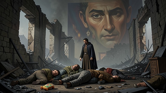 The Burning Aftermath from "A Clash of Kings". Ruin as Policy Destruction Ramsay Snow burns Winterfell and kills its remaining defenders.