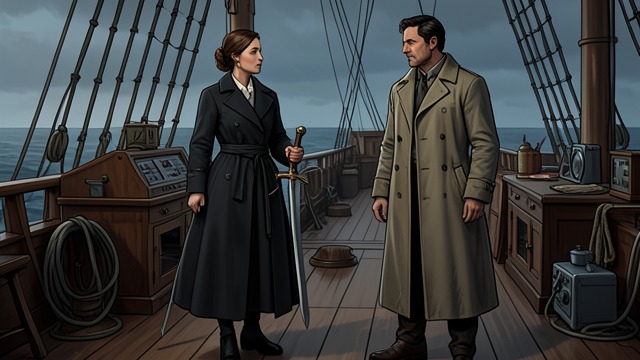 Asha's Command from "A Clash of Kings". The Woman Captain Authority Asha Greyjoy commands ships and soldiers more effectively than Theon Greyjoy.