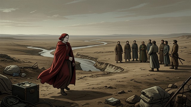 The Red Waste from "A Clash of Kings". A World Without Mercy Landscape Daenerys Targaryen crosses a land where rivers are dry, horses fail, and the dead outnumber the living.