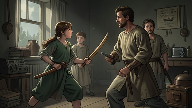 Needle's Defense from "A Clash of Kings". The Sword Refuses Silence Provocation Hot Pie and Lommy Greenhands mock Arya Stark and try to take Needle.