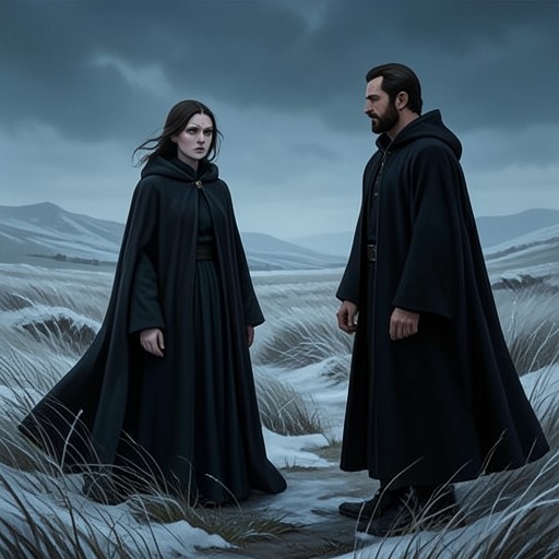 Arya and Jaqen from "A Clash of Kings". This thread traces Arya Stark's exchange of gratitude, fear, and agency with Jaqen H'ghar.