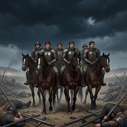 The Knights of Summer from "A Clash of Kings". This thread follows the contrast between youthful chivalric fantasy and the brutal realities of war.