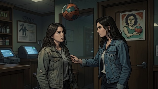 A Friend in the Parking Lot from "Mrs. Fletcher". A Friend in the Parking Lot Asking for Company Margo asks Eve to accompany her to a gathering at PLAY BALL!, admitting that entering a sports bar alone feels…