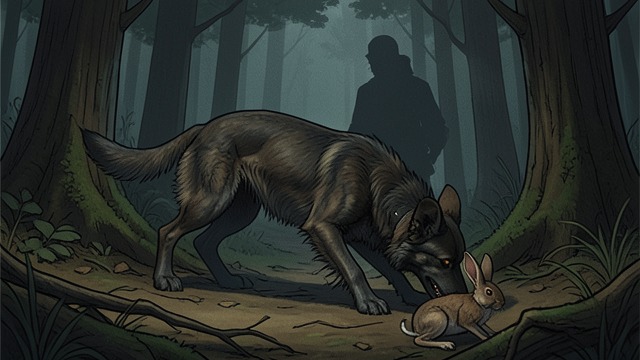 Forest Predation from "The Call of the Wild". A Hunter Unleashed Buck increasingly leaves camp to stalk birds, rabbits, fish, beaver, and other animals.