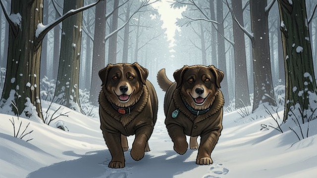 A Good-Natured Arrival from "The Call of the Wild". A Friendly Companion Curly travels with Buck from Seattle and joins him in the transition to the Northland.