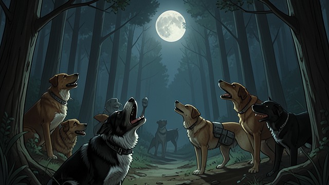 First Forest Stirring from "The Call of the Wild". A Sound beneath Consciousness Buck joins the huskies’ nocturnal howling and feels an ancestral sadness moving through him.
