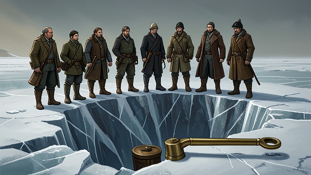 Disappearance on the Ice from "The Call of the Wild". A Journey Ends The weakened team reaches rotten spring ice despite repeated warnings.