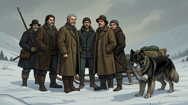 Proud Purchasers from "The Call of the Wild". An Ill-Matched Family Hal and Charles buy Buck’s exhausted team, while Mercedes joins them as sister and wife.