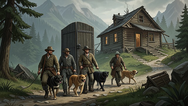 Vanished Human Traces from "The Call of the Wild". Evidence without Explanation The party finds an ancient blazed path and a ruined hunting lodge but no living guide to the Lost Cabin.