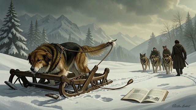 The Mail Dogs’ Exhaustion from "The Call of the Wild". Strength Spent Buck and the surviving mail dogs reach Skaguay with their bodies emptied by months of labor.