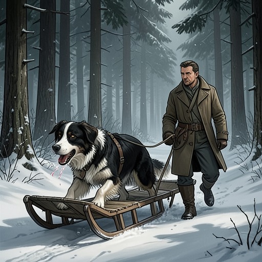 Buck’s Apprenticeship in the Northland from "The Call of the Wild". Buck learns the practical disciplines of harness, hunger, cold, and concealment that allow a civilized dog to survive.