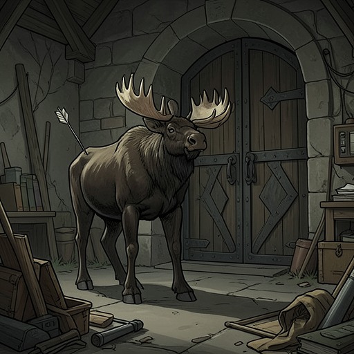 Buck’s Hunting Campaign against the Moose from "The Call of the Wild". Buck’s prolonged pursuit of a wounded Moose reveals the patience, tactics, and lethal independence of his mature wild identity.