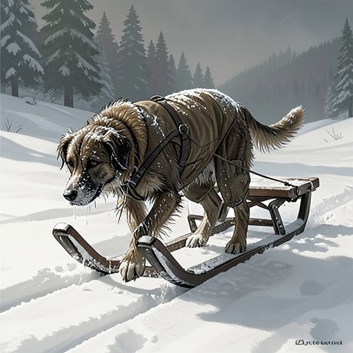 The Toil of Trace and Trail from "The Call of the Wild". Sled work changes from humiliation to vocation, making labor the central discipline through which Buck discovers pride and endurance.