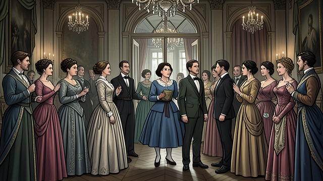 The Fashionable World from "Little Women". Class on Display Social Comparison Amy Curtis March watches Margaret March enter fashionable society and measures beauty, clothes, and wealth against the…