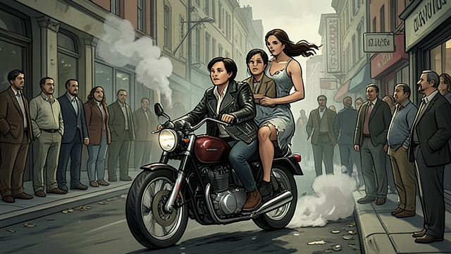 伯克利的营救,《葡萄园》中的场景。友谊萌生 危险的介入 达里尔·路易丝骑着摩托车带弗雷内西离开伯克利,救她脱离步步逼近的警察。这场营救让弗雷内西看见了勇气如何化为即刻行动。 两种不同的政治理念 她们加入每秒24帧电影集体,但本能各不相同:弗雷内西相信影像与集体变革,而达里尔·路易丝强调策略与身体存活。她们的友谊在这种差异中逐渐加深。