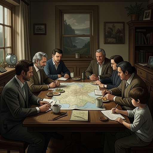 The Warren of Family Stories from "Vineland". This thread follows the Becker and Traverse gathering as a living archive where family legend, political memory, and present danger are repeatedly retold.