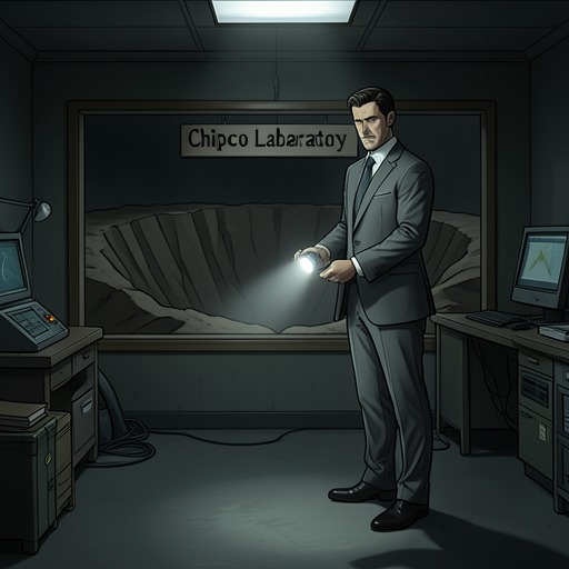 The Corporate Footprint Mystery from "Vineland". This thread follows Takeshi and Minoru’s investigation of the ruined Chipco laboratory, where insurance, technology, and hidden power overlap.