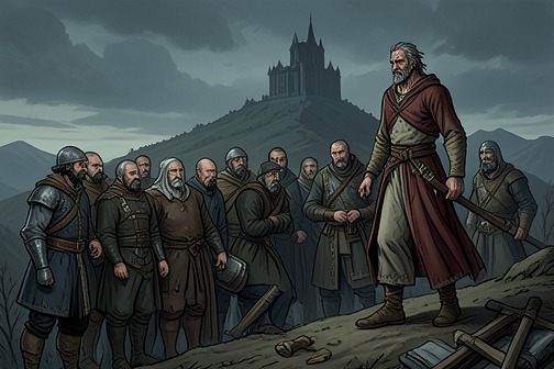 The Kingsmoot from "A Feast for Crows". The Kingsmoot is the ironborn assembly called at Old Wyk to choose a new king after Balon Greyjoy’s death.