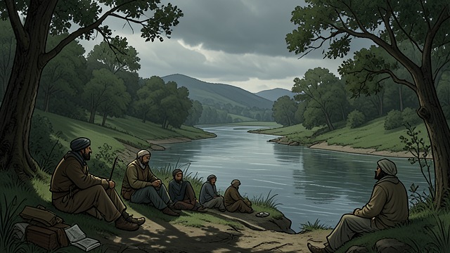 The Valley Persists from "American Rust". The Valley Persists Beauty without promise The river, hills, and trees remain after industrial decline, offering calm to people whose lives are unstable.