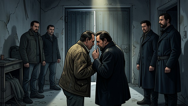 The Storm Shelter from "American Rust". The Storm Shelter Seeking refuge Rain drives Isaac English and Billy Poe into an abandoned machine shop beside the river.