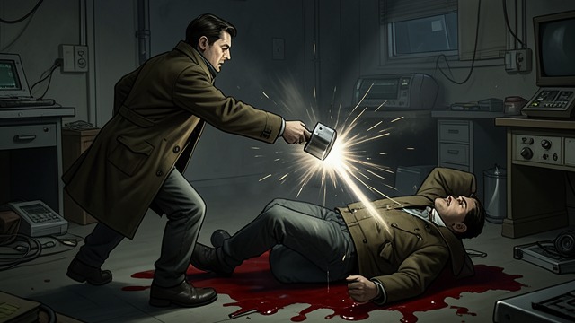 A Defensive Killing from "American Rust". A Defensive Killing Force from the shadows Isaac throws an industrial bearing at Otto while Billy is being held.