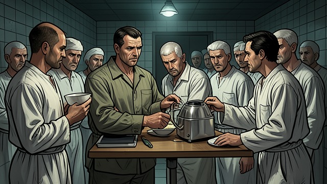 The Old Fight Returns from "American Rust". The Old Fight Returns A prison provocation A prisoner mocks Billy and reaches for his food.