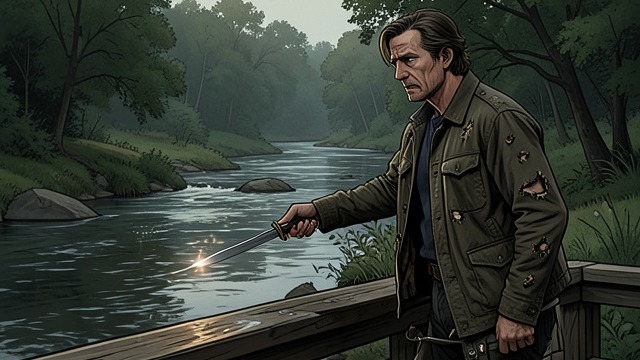 Accepting a Next Step from "American Rust". Accepting a Next Step A choice made visible Isaac leaves the overpass alive, throws away his knife, and returns to speak with Harris.