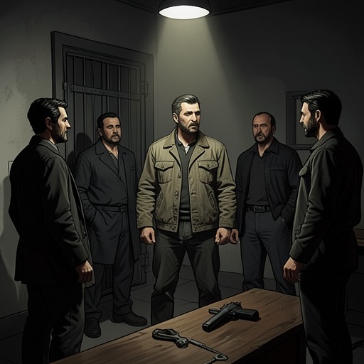 The Machine-Shop Killing from "American Rust". Isaac’s attempt to leave home is transformed by a violent encounter into a killing, a cover-up, and an eventual return to accept responsibility.