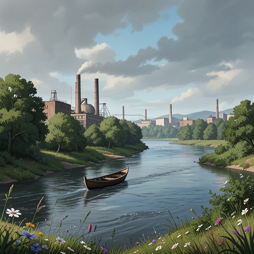 Nature and Industrial Ruins from "American Rust". The natural landscape outlasts the Valley’s factories, offering the characters beauty and perspective without undoing human loss.