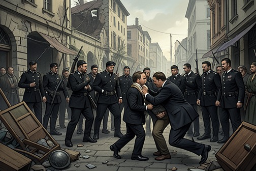 Fall of the Facta Government in 1922 from "M: Son of the Century". The Fall of the Facta Government in 1922 unfolded amid a spreading campaign of Fascist violence and a mounting crisis of state authority.