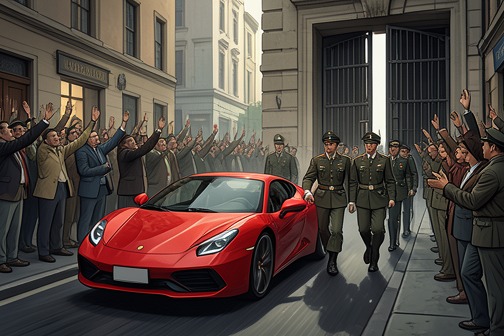 邓南遮占领阜姆 from "M: Son of the Century". Gabriele D’Annunzio’s seizure of Fiume began on September 11, 1919, as a rebellion by 187 grenadiers and volunteers led by an aging poet in a red sports car.