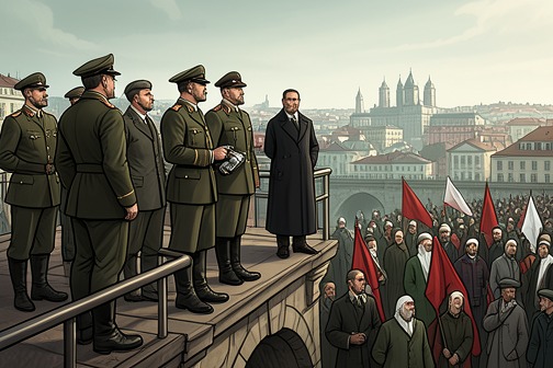 March on Fiume from "M: Son of the Century". The March on Fiume was Gabriele D’Annunzio’s seizure of the city with his legionnaires in 1919.