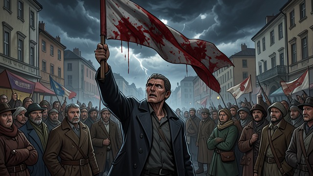 The Mutilated Victory from "M: Son of the Century". Defeat Reimagined A Flag as Relic D’Annunzio addresses a crowd in Rome, presenting a bloodstained flag and demanding that Italy mourn until Fiume and Dalmatia…