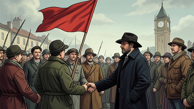 The Missed Revolution from "M: Son of the Century". Hope Is Deferred A Crowd Awaits Change During the general strike, Bombacci celebrates the triumph of the red flag in Russia and calls for a similar outcome in…