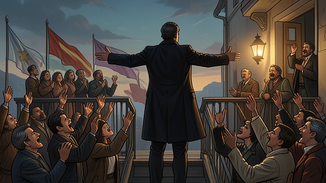 D’Annunzio Summons a People from "M: Son of the Century". The Crowd Performs Itself Direct Address D’Annunzio speaks from balconies and asks audiences to answer him directly.