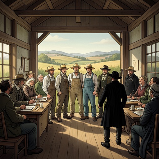 The Agrarian War in the Po Valley from "M: Son of the Century". This flow traces the clash between rural labor leagues and landowners, and the fascist squads’ destruction of the socialist countryside.
