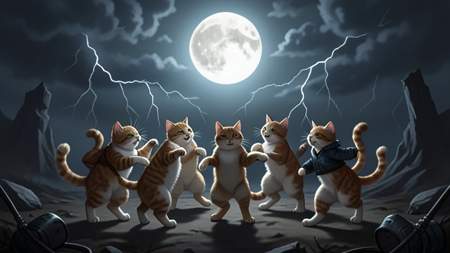 The Moonlit Ball from "Old Possum's Book of Practical Cats". The Moonlit Ball Nighttime Release When the Jellicle Moon shines, the cats assemble for their ball.