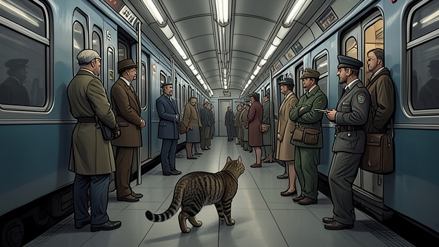 Supervisor of the Train from "Old Possum's Book of Practical Cats". Supervisor of the Train Broad Responsibility Skimbleshanks supervises drivers, guards, and bagmen aboard the express.