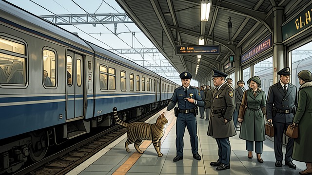 A Familiar Guardian from "Old Possum's Book of Practical Cats". A Familiar Guardian Work Beyond the Passenger’s Notice Skimbleshanks walks at Crewe and remains busy at Carlisle while travelers sleep.