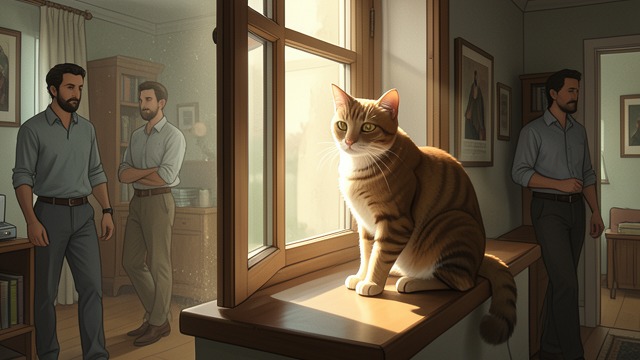 A Quiet Daytime Surface from "Old Possum's Book of Practical Cats". A Quiet Daytime Surface Familiar Stillness Jennyanydots sits quietly while the household moves through the day.