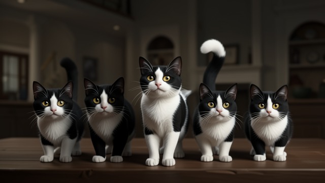 Recognizable Company from "Old Possum's Book of Practical Cats". Recognizable Company Shared Appearance The Jellicle Cats are described as black and white and rather small.