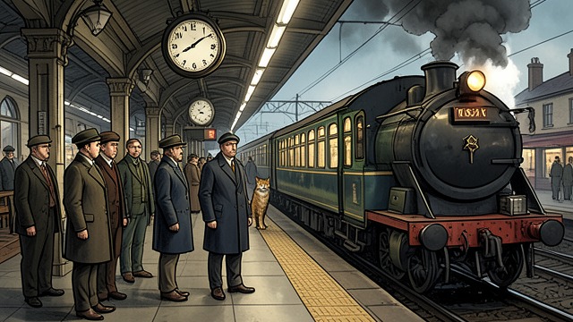 Passengers Grow Frantic from "Old Possum's Book of Practical Cats". Passengers Grow Frantic Time Pressure The signal is nearly due while passengers wait anxiously. A few minutes of delay threaten the expected schedule.