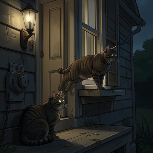 Mungojerrie and Rumpelteazer’s Burglaries from "Old Possum's Book of Practical Cats". This flow follows the pair’s reputation from local household disruptions to the confusion created by their perfectly coordinated thefts.