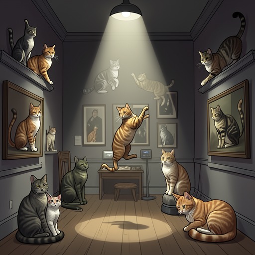 The Collection’s Many Kinds of Cat from "Old Possum's Book of Practical Cats". This flow traces the book’s varied portraits as a gallery of different temperaments, occupations, and social roles.