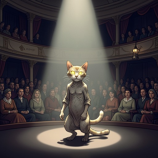 Reputation and Reality in the Theatre from "Old Possum's Book of Practical Cats". This flow compares Gus’s present physical decline with the vivid stage career he preserves through repeated recollection.